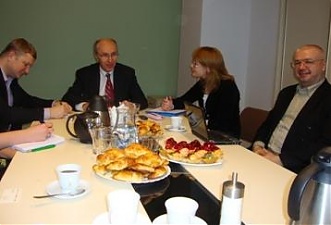 Anatoliy Oliynyk at the media breakfast organized by LETA. Riga, 15.12.2011. BC'c photo.